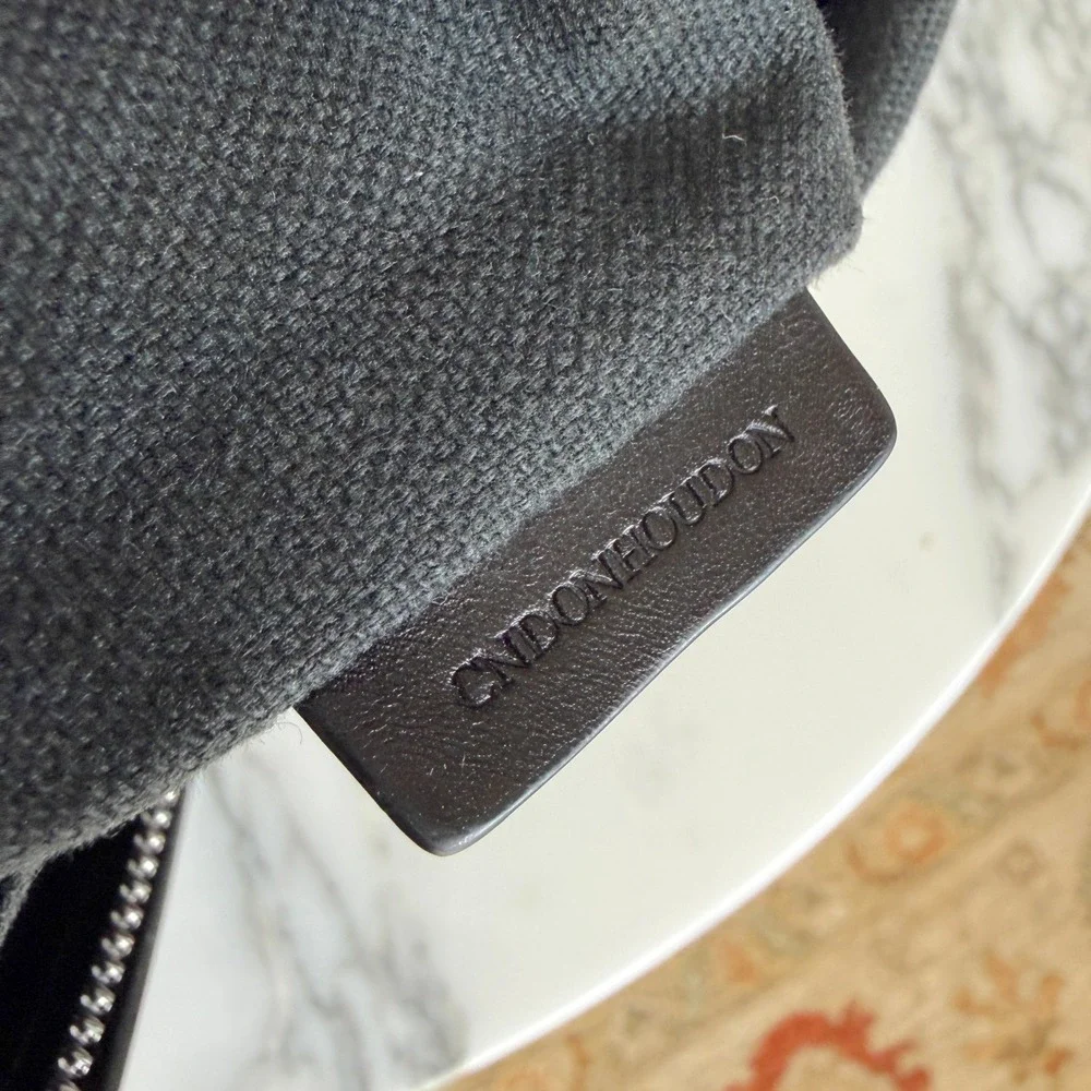 Burberry London Vintage Smoked Check Messenger Bag Charcoal Grey Black Crossbody